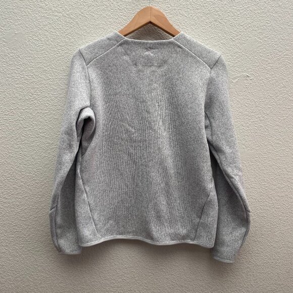 Arc'teryx Sweater Knit Covert Gray Crewneck Fleece Pocket Small Arcteryx - Picture 3 of 5